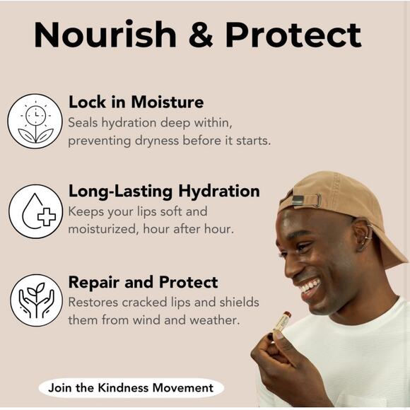 Lot Of 12 Kind Lips Chapstick Lip Balm Natural First Kiss Gluten Free Organic - Picture 8 of 9